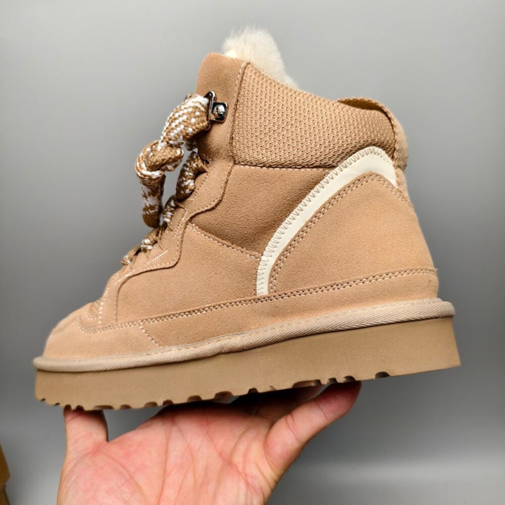 UGG Womens Sand-Colored High-Top Casual Shoes - Picture 3 of 7